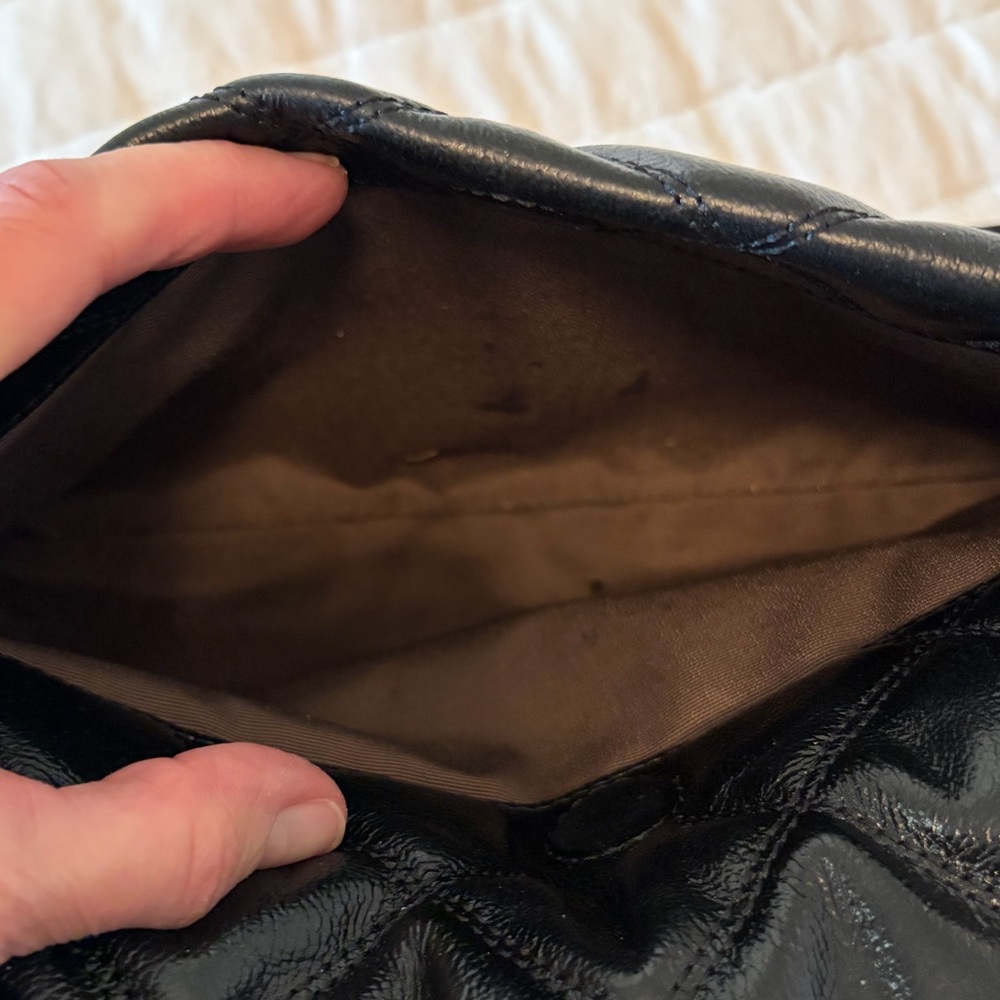 Black Quilted Leather Handbag - Picture 12 of 13